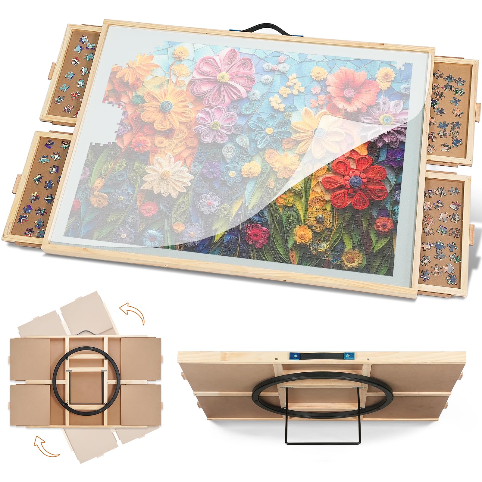 Amazon.com: DIKASHI 1500 Pieces Tilting & Rotating Puzzle Board
